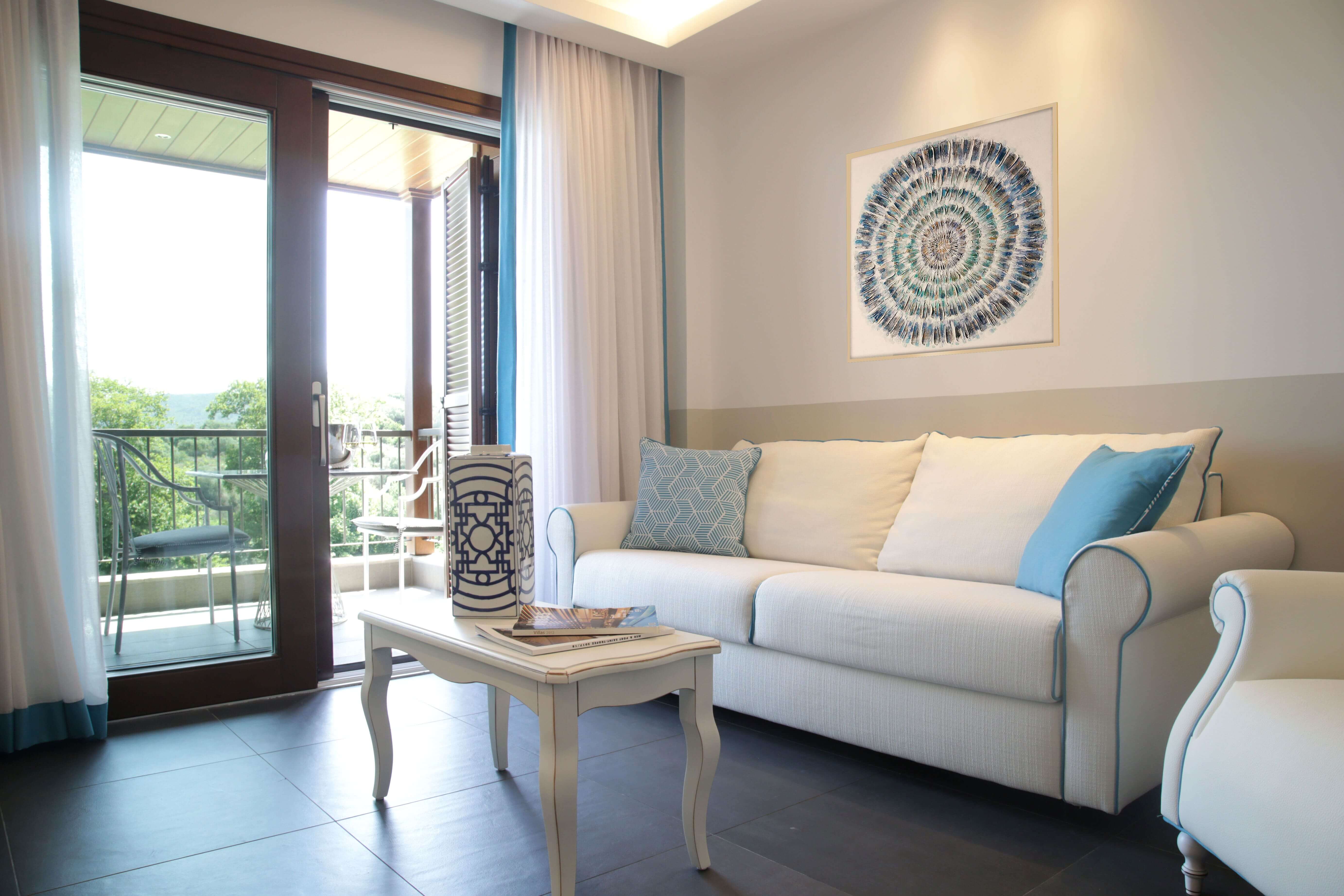 The interior of the Avaton luxury relais & châteaux hotel and villas in Halkidiki